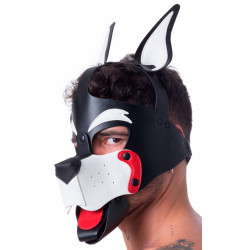 665 Masque Puppy 665 Blanc et Rouge